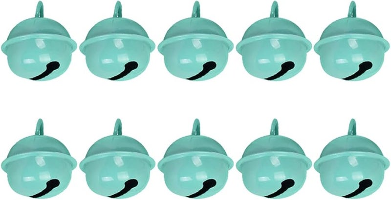 Light Blue Christmas Tree Hanging Bells 10PCS for Crafts Party Decorations - Image 3